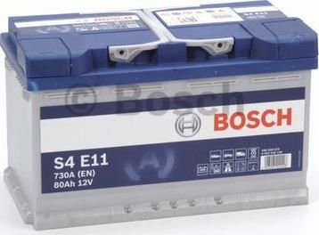 BOSCH АКБ BOSCH S4 EFB/12V 80Ah 730A (D315 x d175) (- +) 0092S4E110 (0092S4E110)