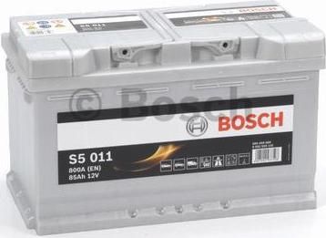 BOSCH АКБ S5 85Ah 800A 315x175x190 (-+) (85Ah, 0092S50110)