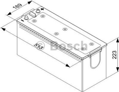 BOSCH Аккумулятор Bosch T4 12V 140Ah 800A, шт (0092T40750)