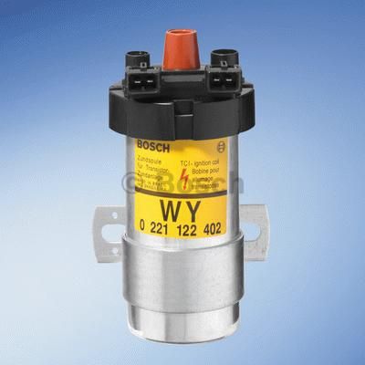 BOSCH Катушка зажигания OPEL KADETT E/VECTR A A/OMEG A (1208047, 0221122402)