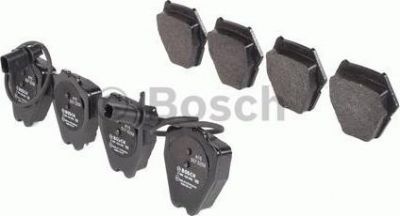 BOSCH Колодки тормозные передние AUDI A6 VW PASSAT 97-05 8шт.с датчиком (4B0698151S, 0986424690)