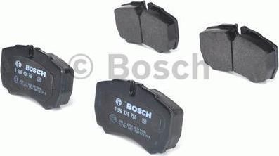 BOSCH Колодки тормозные дисковые FORD TRANSIT 06-/IVECO DAILY 01- задние (1718023, 0986424750)