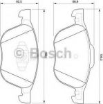 BOSCH Колодки тормозные передние комплект Ford Focus II , III / Mazda 3/ VOLVO S40 II . (1321517, 0986424794)
