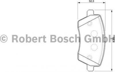 BOSCH Колодки диск. MICRA 01.03- 41060AX625 (D1060AX60A, 0986424795)