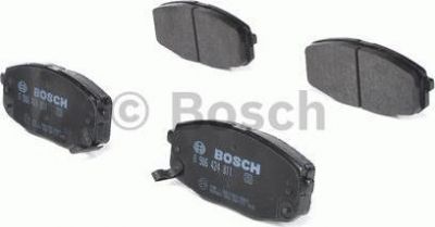 BOSCH Колодки тормозные HYUNDAI i30 07-/KIA СEED 07-/CARENS 02- передние (0K2JA3328Z, 0986424811)