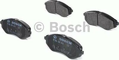 BOSCH Колодки тормозные CHEVROLET AVEO/KALOS 1.2-1.4 02- передние (96534853, 0986424818)