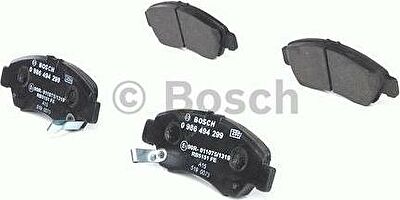 BOSCH Колодки тормозные HONDA CIVIC 1.3-1.6 91-01/JAZZ 1.2/1.4 02- передние <=0986461126 (572324, 0986494299)