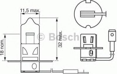 Bosch 1 987 302 035 лампа накаливания, противотуманная фара на ALFA ROMEO 90 (162)