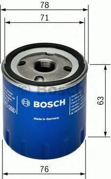 BOSCH Фильтр масляный NISSAN OPEL RENAULT (8200274858, F 026 407 022)