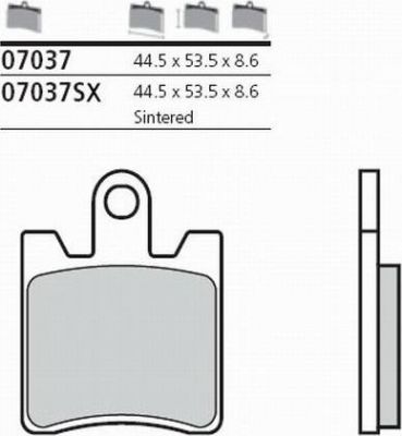 BREMBO Тормозные колодки (07037XS)