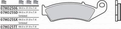 BREMBO Тормозные колодки (07HO2506)