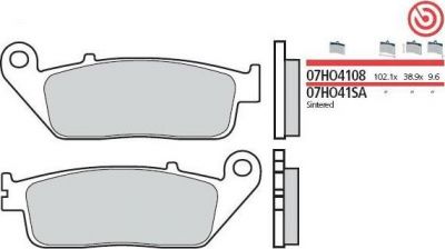 BREMBO Тормозные колодки (07HO4108)