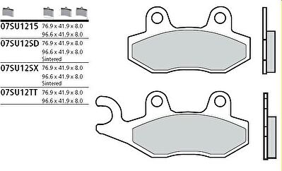 BREMBO Тормозные колодки (07SU1215)