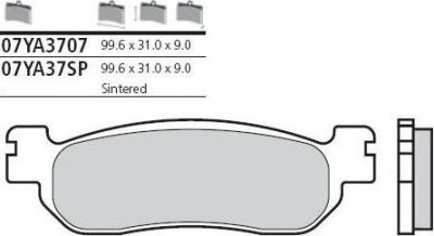 BREMBO Тормозные колодки (07YA3707)