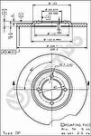 Brembo 08.2266.10 тормозной диск на TOYOTA CARINA (TA4L, TA6_L)