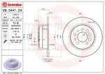 BREMBO (561 116 J) Диск торм зад VOLVO 240/740 (561116J, 08.3441.24)