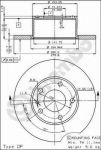 Brembo 08.3712.10 тормозной диск на 5 (E12)