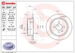 BREMBO Диск торм.зад.не вент. E30 316-325 9, 82-1, 92 34211119581 (561132J, 08.3947.24)