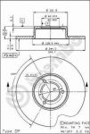 Brembo 08.3969.10 тормозной диск на PEUGEOT 104