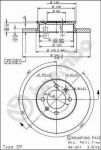 Brembo 08.4748.10 тормозной диск на AUSTIN MAESTRO (XC)