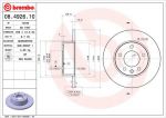 BREMBO Диск тормозной OPEL OMEGA A 1.8-2.3 86-94 передний не вент. (561407J, 08.4926.10)