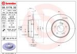 BREMBO Диск тормозной MERCEDES W202/W203/W124/W210/R170/R171 задний D=278мм. крашенные (вместо 08.5178.30) (2104230412, 08.5178.31)