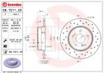 Brembo 08.7211.2X тормозной диск на MERCEDES-BENZ C-CLASS (W203)