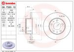 BREMBO Диск тормозной не вент. задний IVECO DAILY II Flatbed (2991646, 08.7300.10)