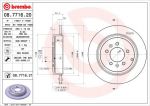 BREMBO Диск торм.зад.не вент. 607 2.0/2.2/2.3L 00-> 4246V7 (562127J, 08.7716.20)