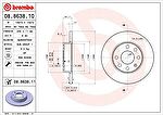 Brembo 08.8638.11 тормозной диск на OPEL CORSA C фургон (F08, W5L)
