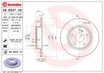 BREMBO Диск тормозной MERCEDES A(W176) 12-/B(W246) 11- задний D=276мм (08.B347.40)