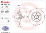 Brembo 08.B369.17 тормозной диск на RENAULT MEGANE III Наклонная задняя часть (BZ0_)