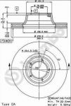 Brembo 09.2943.10 тормозной диск на FORD TRANSIT c бортовой платформой/ходовая часть (V_ _)