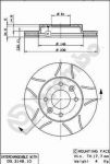 Brembo 09.3148.75 тормозной диск на RENAULT CLIO II (BB0/1/2_, CB0/1/2_)