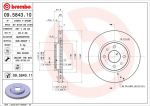BREMBO Диск тормозной ALFA ROMEO MiTo 1.4i 16V (08->) F (424973, 09.5843.10)