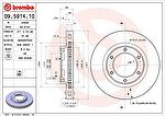 BREMBO Диск торм пер вент LAND CRUISER 80 93- (09.5914.10, 09.5914.10)