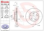 BREMBO Диск тормозной HONDA CIVIC 01-06/CR-V 2.0 02-06/STREAM 15