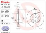 BREMBO Диск тормозной OPEL ASTRA G/H 98-09/MERIVA 03-/ZAFIRA 99- передний (562070J, 09.7629.10)