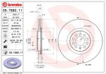 BREMBO Диск тормозной передн, AUDI: A3 96-03, JETTA IV 98-05, JETTA IV универсал 99-05, NEW BEETLE 98-, POLO 01- (09.7880.1X)