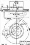 BREMBO Диск тормозной MERCEDES VIANO/VITO W639 2.0-3.7 03- передний вент. (6394210012, 09.8404.10)