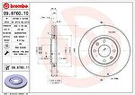 BREMBO Диск тормозной передний PEUGEOT 308 2007-2011 (4249.17, 09.8760.10)