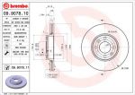 BREMBO Диск тормозной NISSAN MICRA 03-/NOTE 06-/RENAULT MEGANE 03-/CLIO 05- перед.вент. (40206AX603, 09.9078.10)