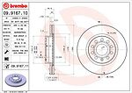 Brembo 09.9167.10 тормозной диск на SKODA OCTAVIA Combi (1Z5)