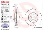 BREMBO Диск тормозной MERCEDES W211 200-320 передний D=295мм. (заменен на 09.9362.11) (2114210712, 09.9362.14)