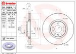 BREMBO Диск тормозной перед. вентил. OPEL Corsa D/Astra G/H /Zafira B 1,6-2,0L 04-> (09.9369.11 <= 09.9369.10)(308X25mm) (569061, 09.9369.11)