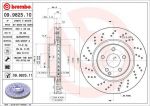 BREMBO Диск тормозной MERCEDES-BENZ SL 500 (R230) (10.01->) F / (заменен на 09.9825.11) (230 421 05 12, 09.9825.10)