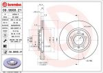 BREMBO Диск тормозной вент. задний VW PHAETON (3D2) (04/02-) R (8E0615301B, 09.9908.21)