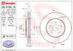 BREMBO Диск тормозной Lexus RX (MHU3_, GSU3_, MCU3_) 3.3 (09.A109.11)