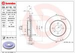 BREMBO 09.A116.11_диск тормозной передний! с покрытием Mitsubishi Colt/Lancer 1.8 GTi 16V 92-96 (09A11611)