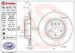 BREMBO Диск тормозной 3 E90/91/92 2.0-3.0 05-/X1 E84 3.0 09- задний D=336мм. крашенные (вместо 09.A270.10) (34216764655, 09.A270.11)